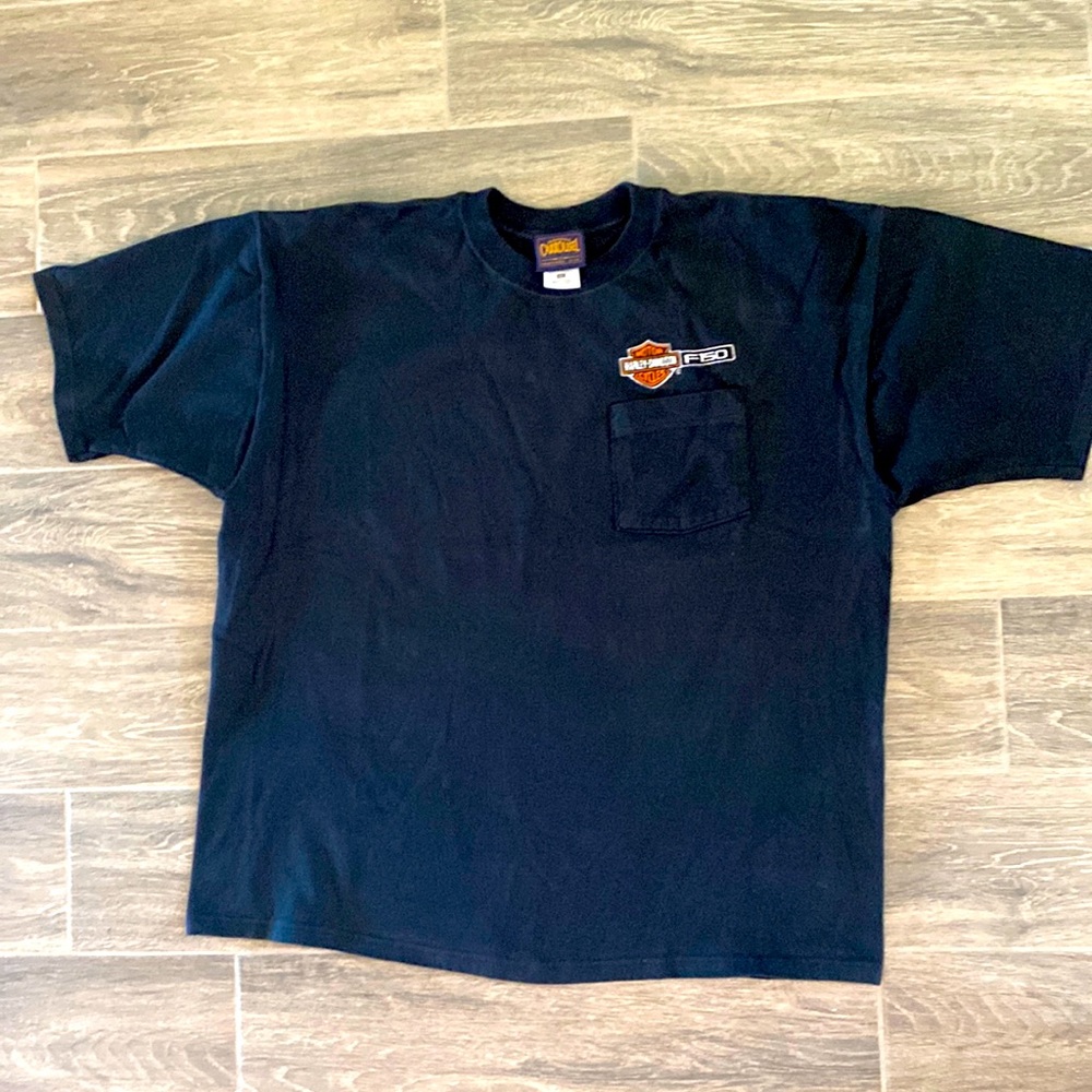 Harley-Davidson Mens Tee Shirt F150 Stitched Logo XXL
